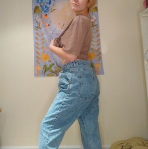 Blue mom jeans